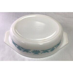 Pyrex Vintage Blue Casserole Dish Blue With Birds 043 1.5 Quart